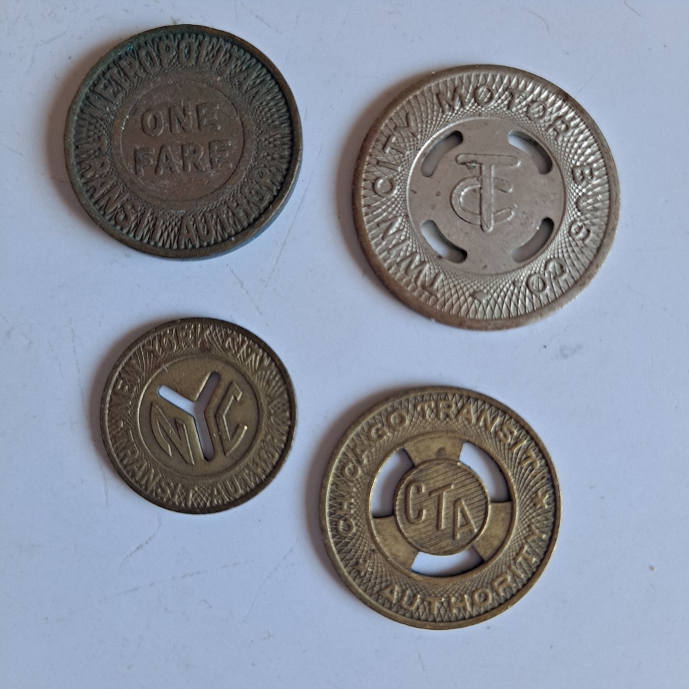 Vintage Transit Tokens